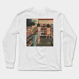 Vintage Anime Aesthetics 90s Vaporwave Long Sleeve T-Shirt